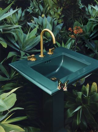 An outdoor bathware collection