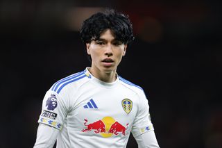Leeds United midfielder Ao Tanaka