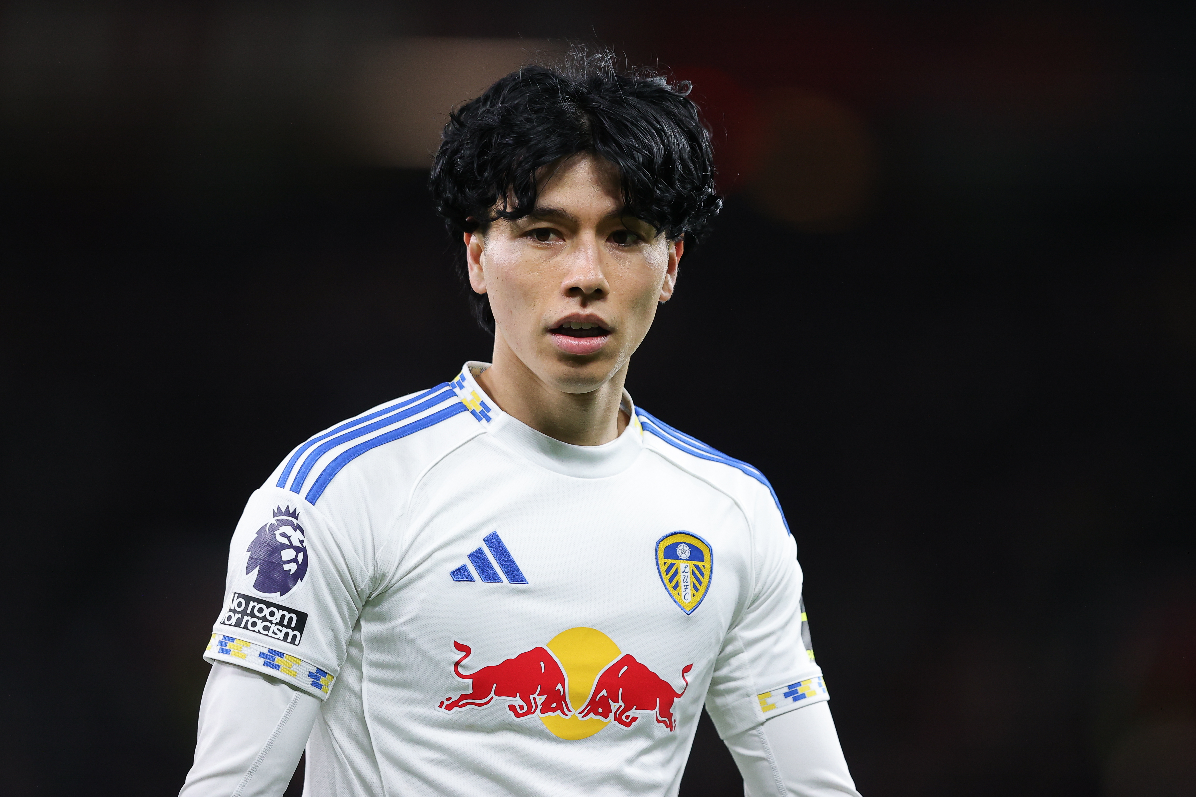 Leeds United midfielder Ao Tanaka