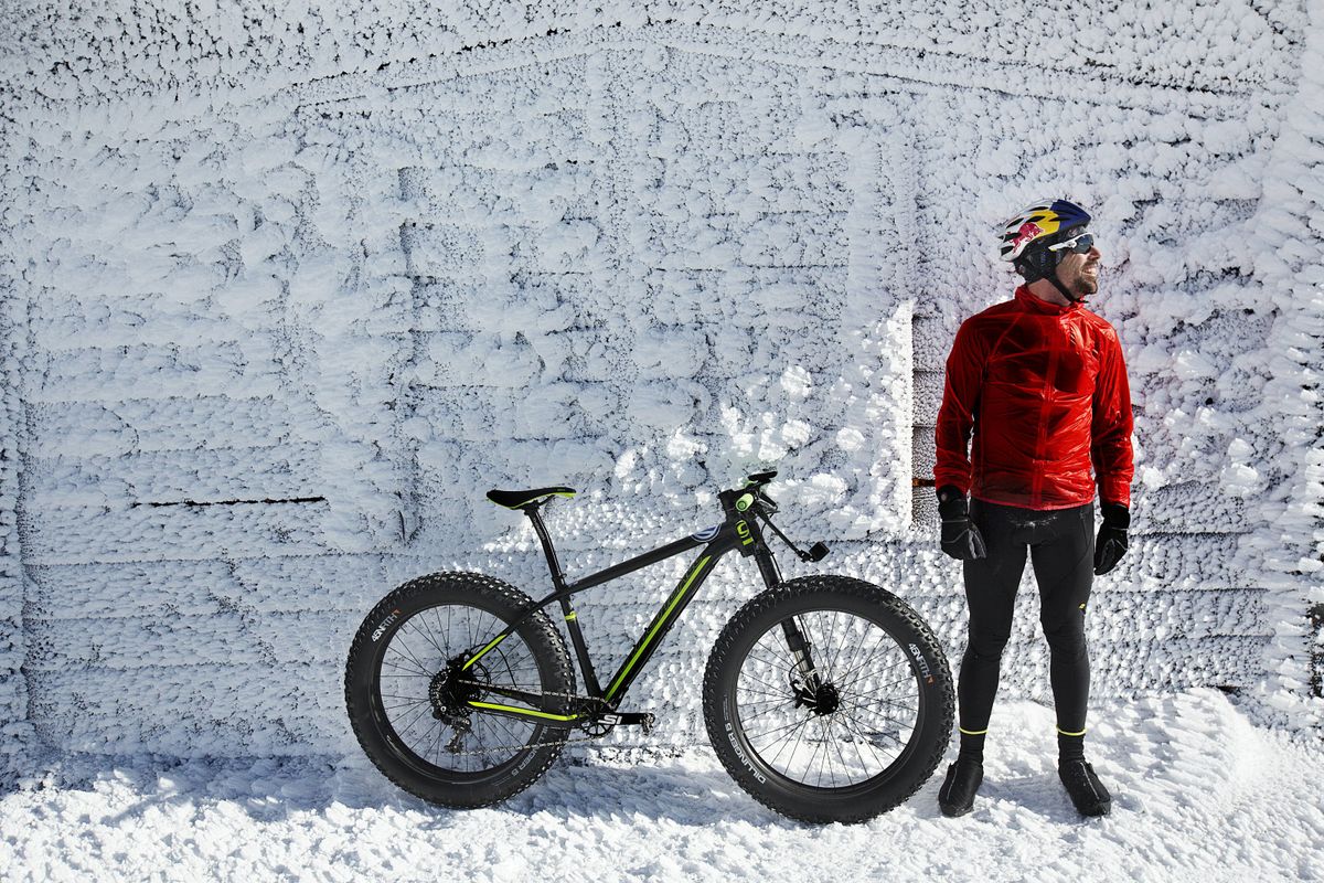 Tim Johnson climbed Mt. Washington on a fat bike