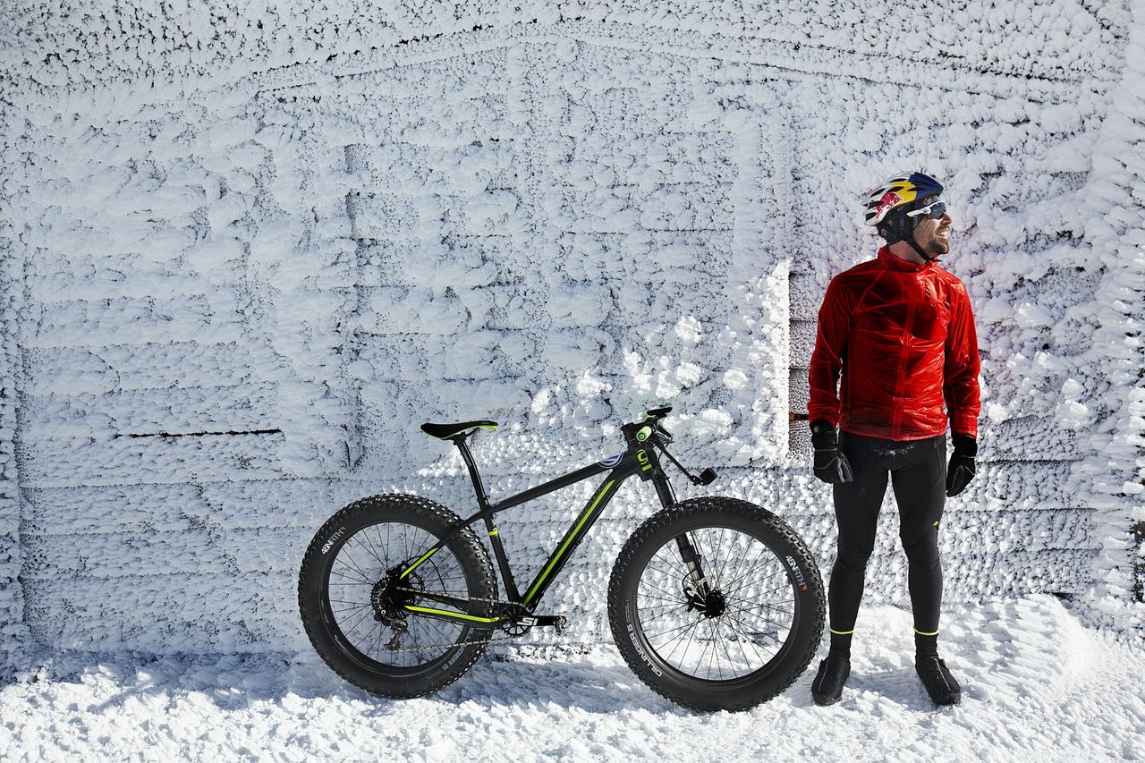 Tim Johnson climbed Mt. Washington on a fat bike