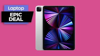 Applr iPad Pro M1 against pink background