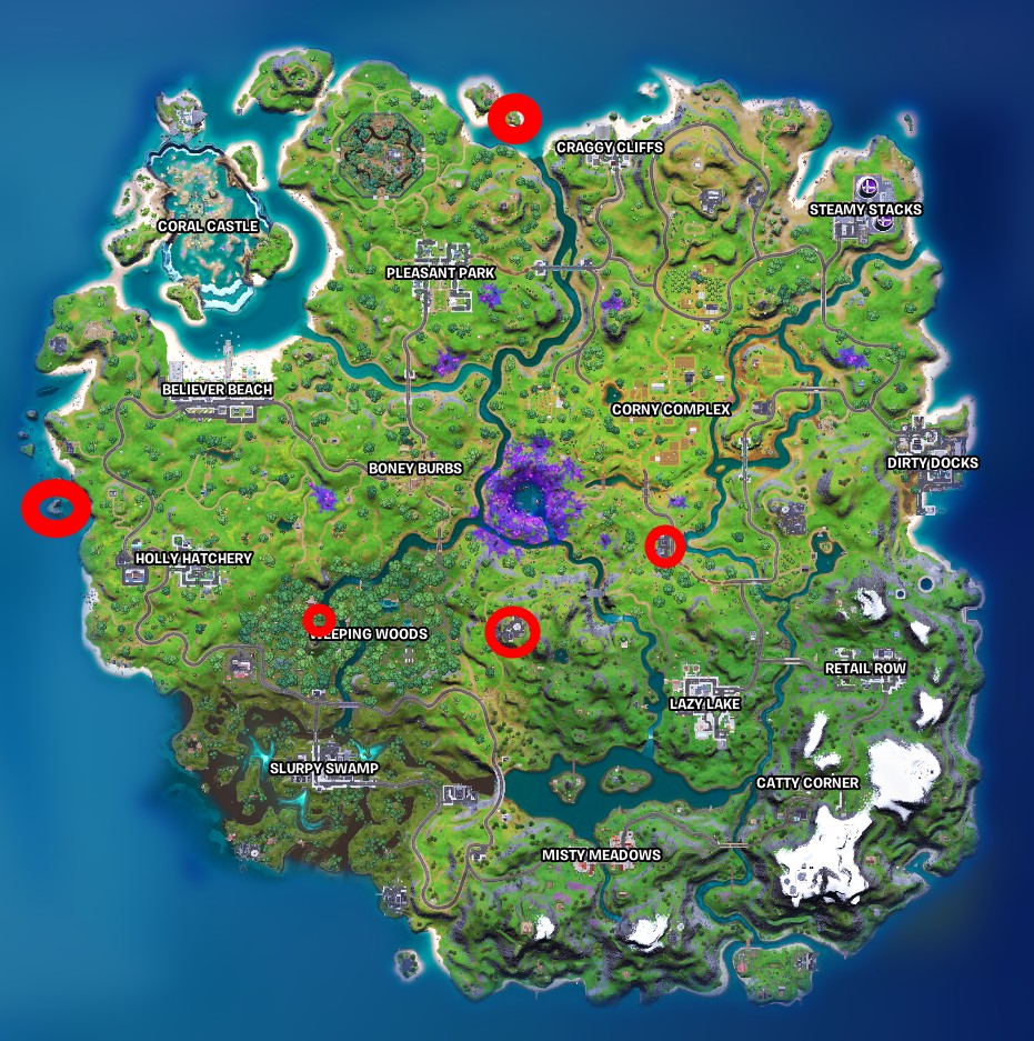 Where to find alien artifacts in Fortnite