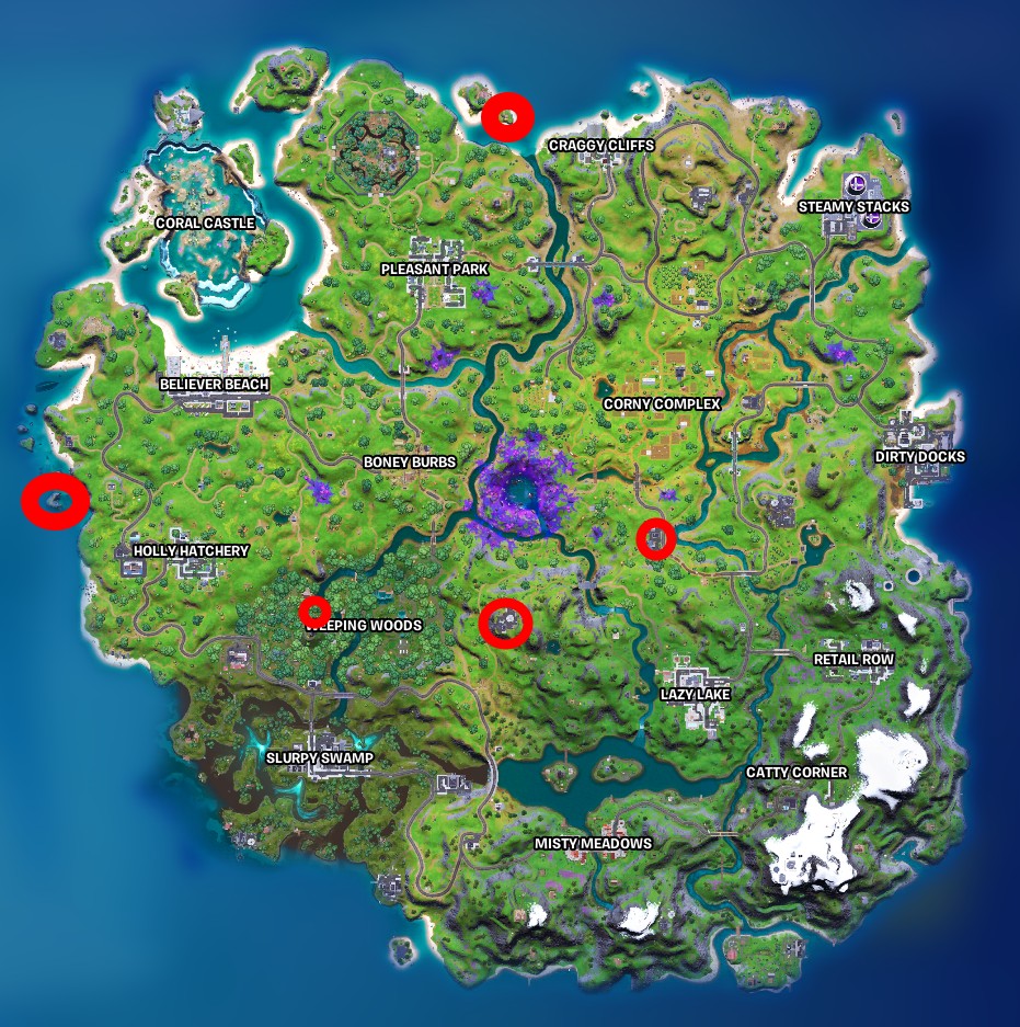 Alien artifact locations in Fortnite season 7 | PC Gamer