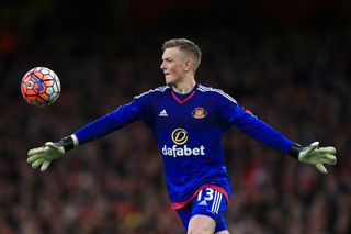 Jordan Pickford made his Sunderland debut in an FA Cup third round tie at Arsenal