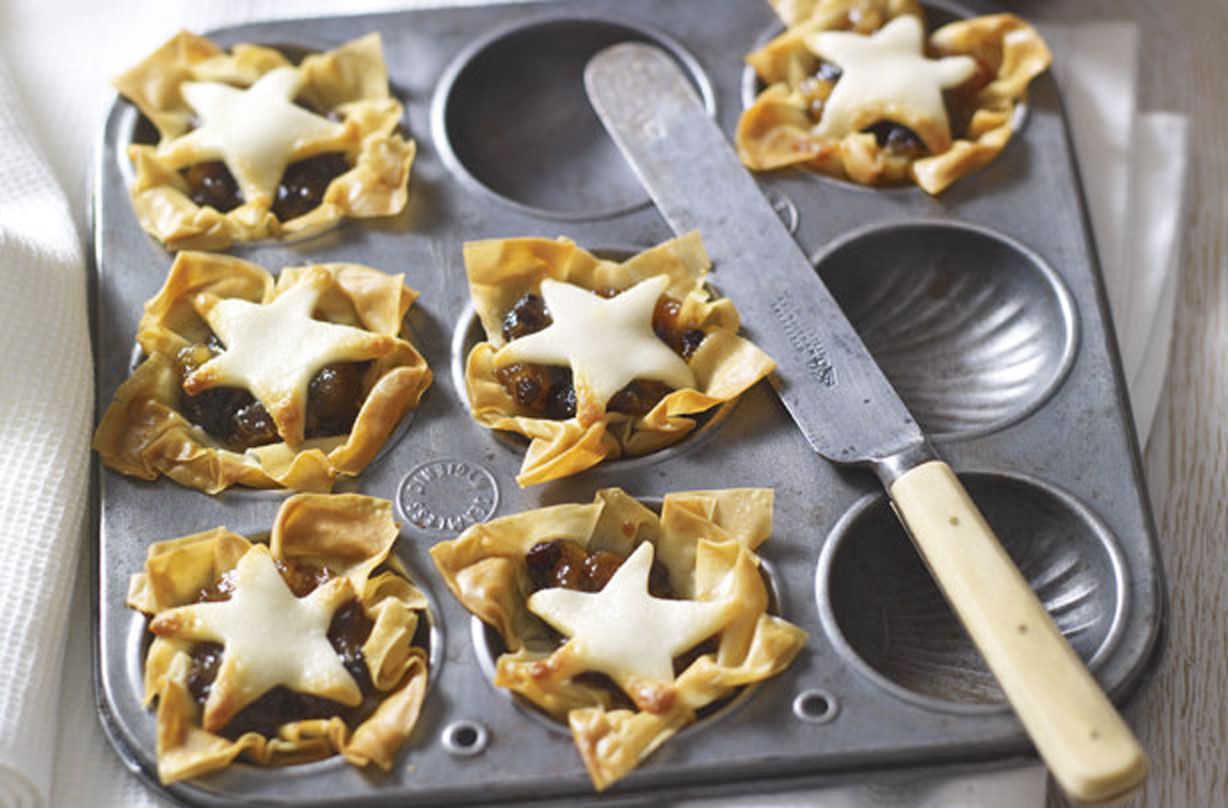 Filo pastry mince pies