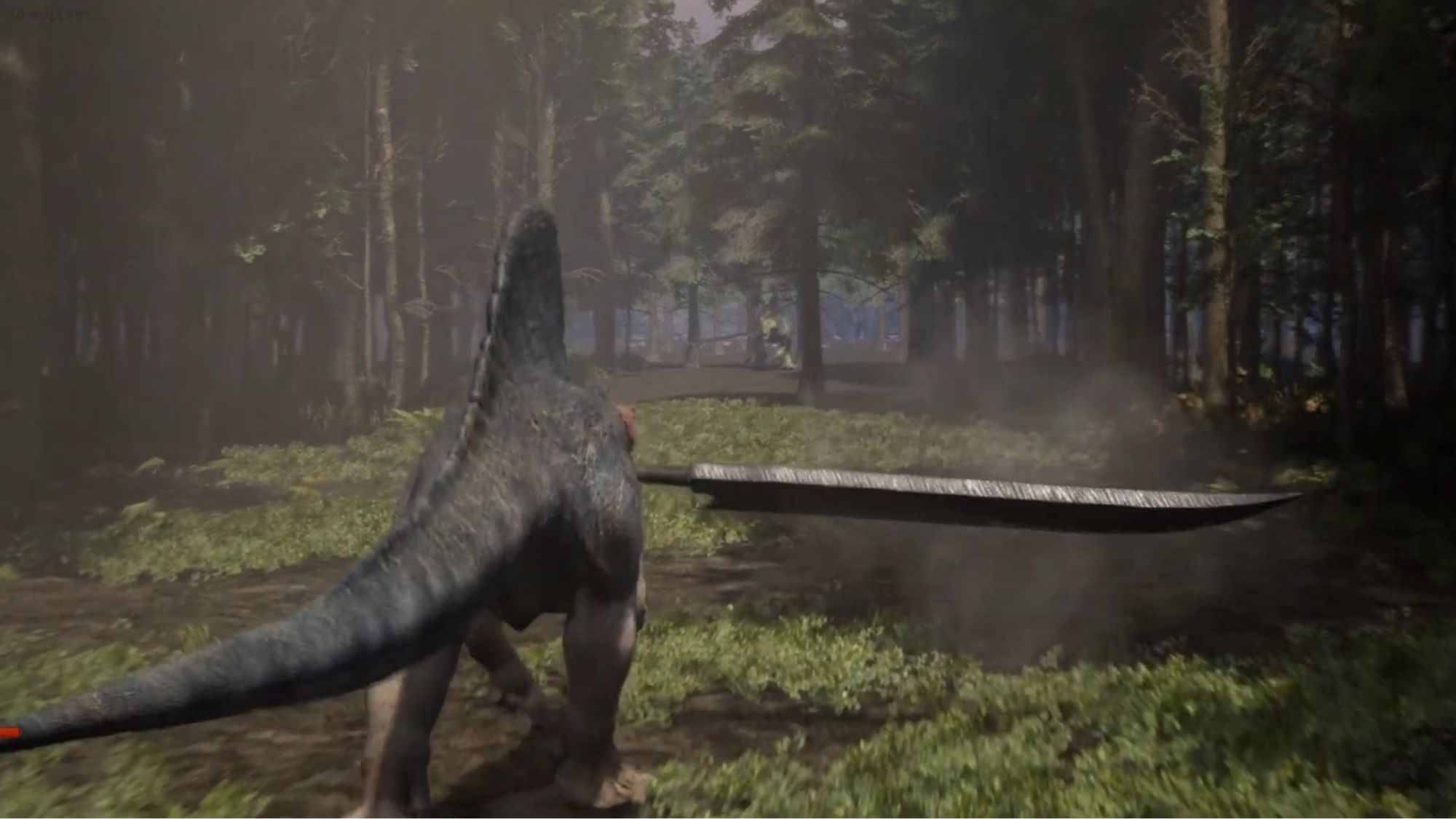 Dino-Sword позволяет вам сражаться с динозаврами 1 на 1 с помощью меча Бастера.