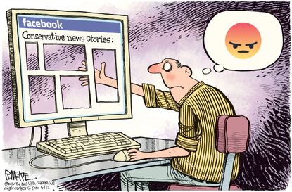 Editorial Cartoon U.S. Facebook Conservative Censorship