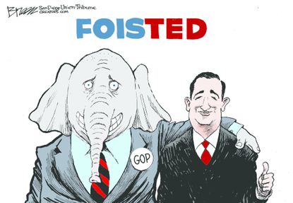 Political cartoon U.S. Cruz 2016