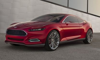 Ford's new concept car, the Evos, is a hybrid that connects to the cloud to manage your schedule and music library.