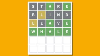 Wordle answer 764 on a yellow background