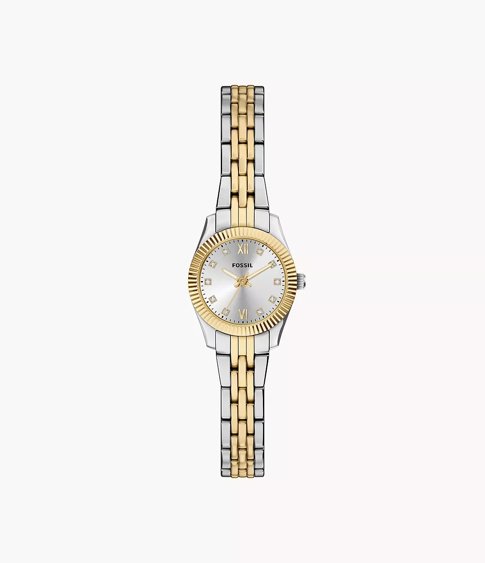 Fossil, Scarlette Mini Three-Hand Two-Tone Stainless Steel Watch