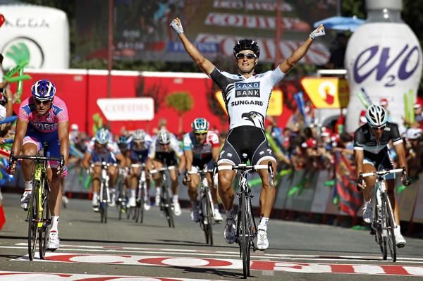 Haedo had time to enjoy his victory as the rest of the sprinters trailed in
