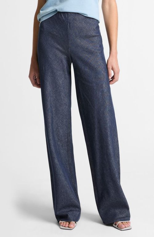 Colette Wide Leg Chambray Pants