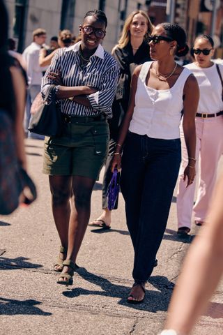 Nikki Ogunnaike and Nicole Martine Chapoteau.