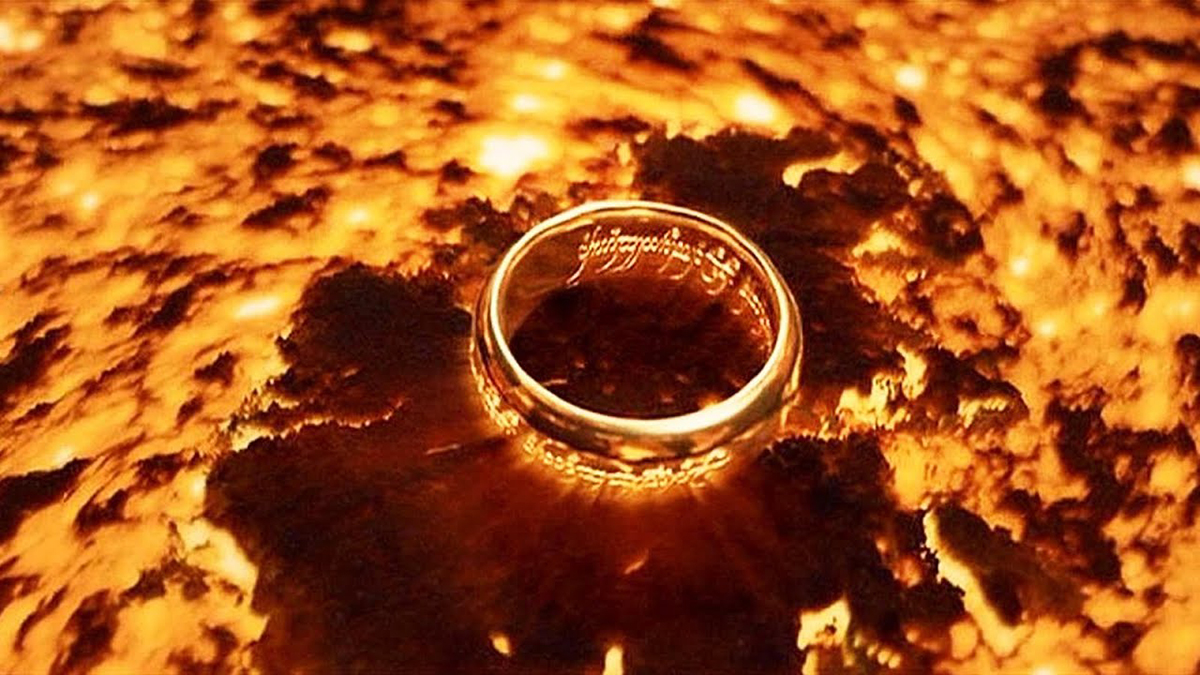 The Ring of Power is destroyed in the fires of Mount Doom at the end of The Lord of the Rings: the Return of the King