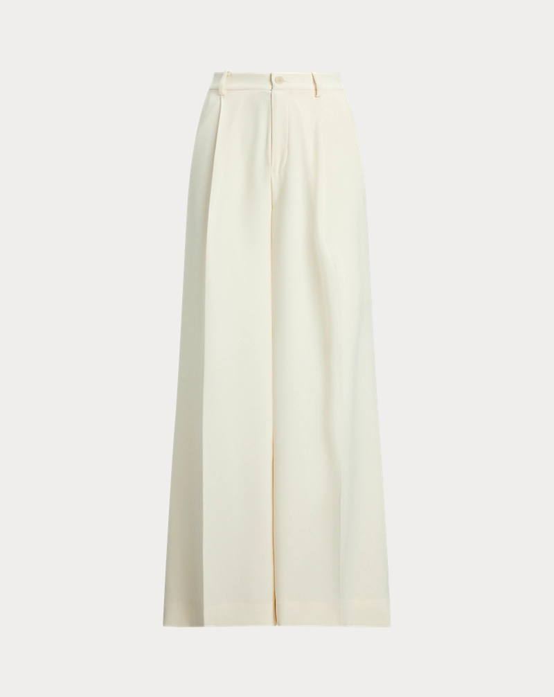 Double Faced Georgette Wide Leg Pant