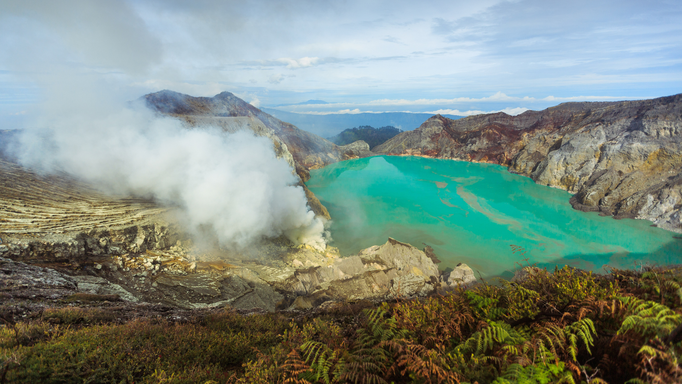 Kawah Ijen: The volcano in Indonesia that holds the world's largest acidic lake at its heart