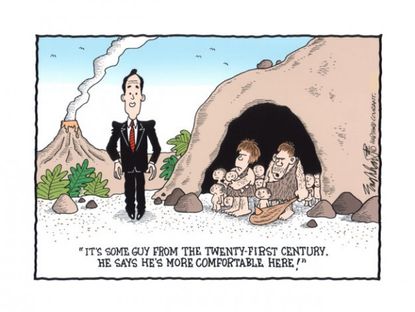 Santorum's prehistoric adventures