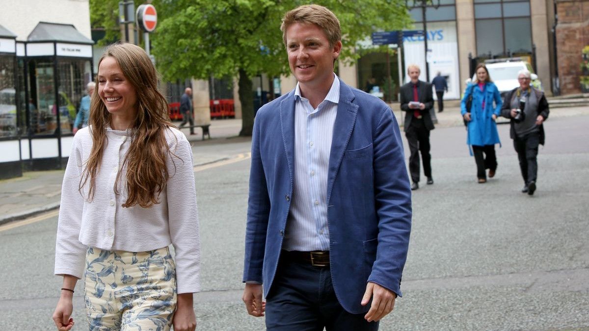 Hugh Grosvenor and Olivia Henson