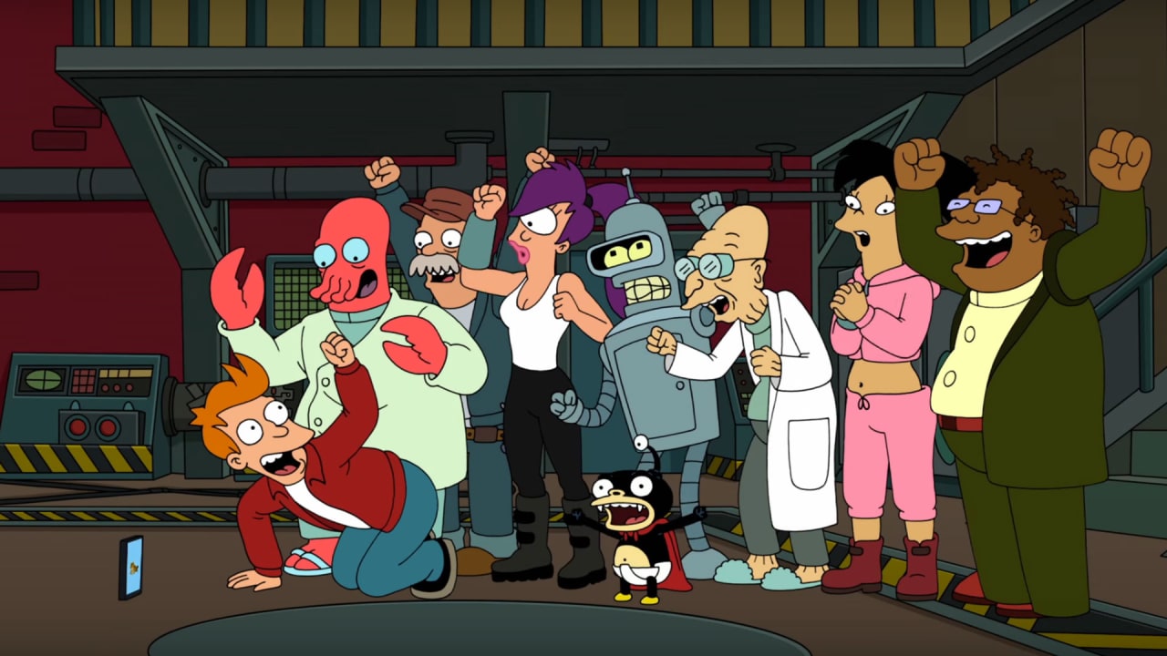 The main characters in Futurama.