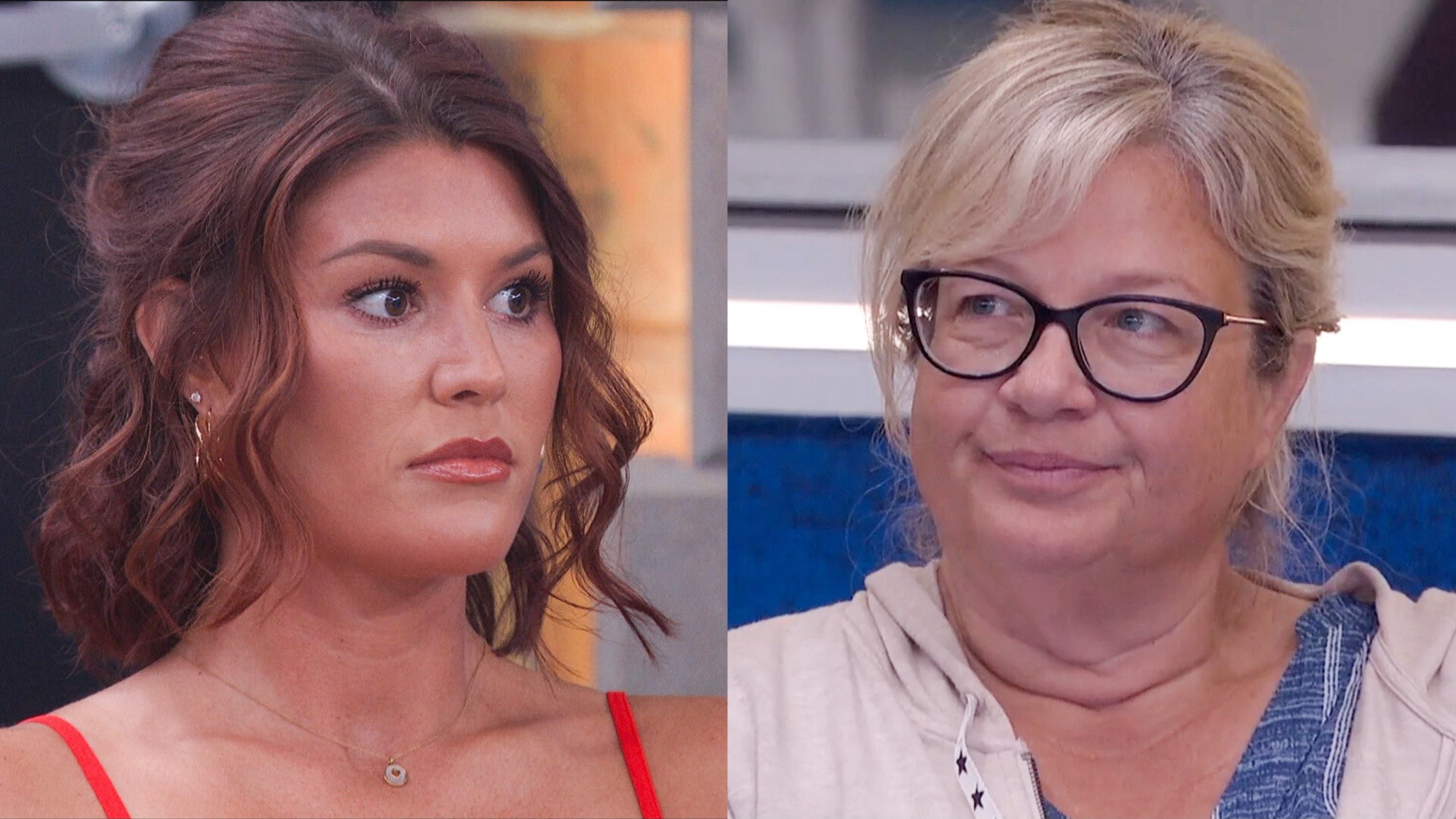 Haley and Angela split image in Big Brother