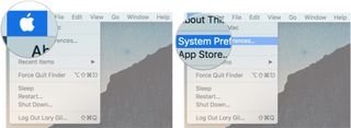 Click the Apple Menu icon, then click System Preferences