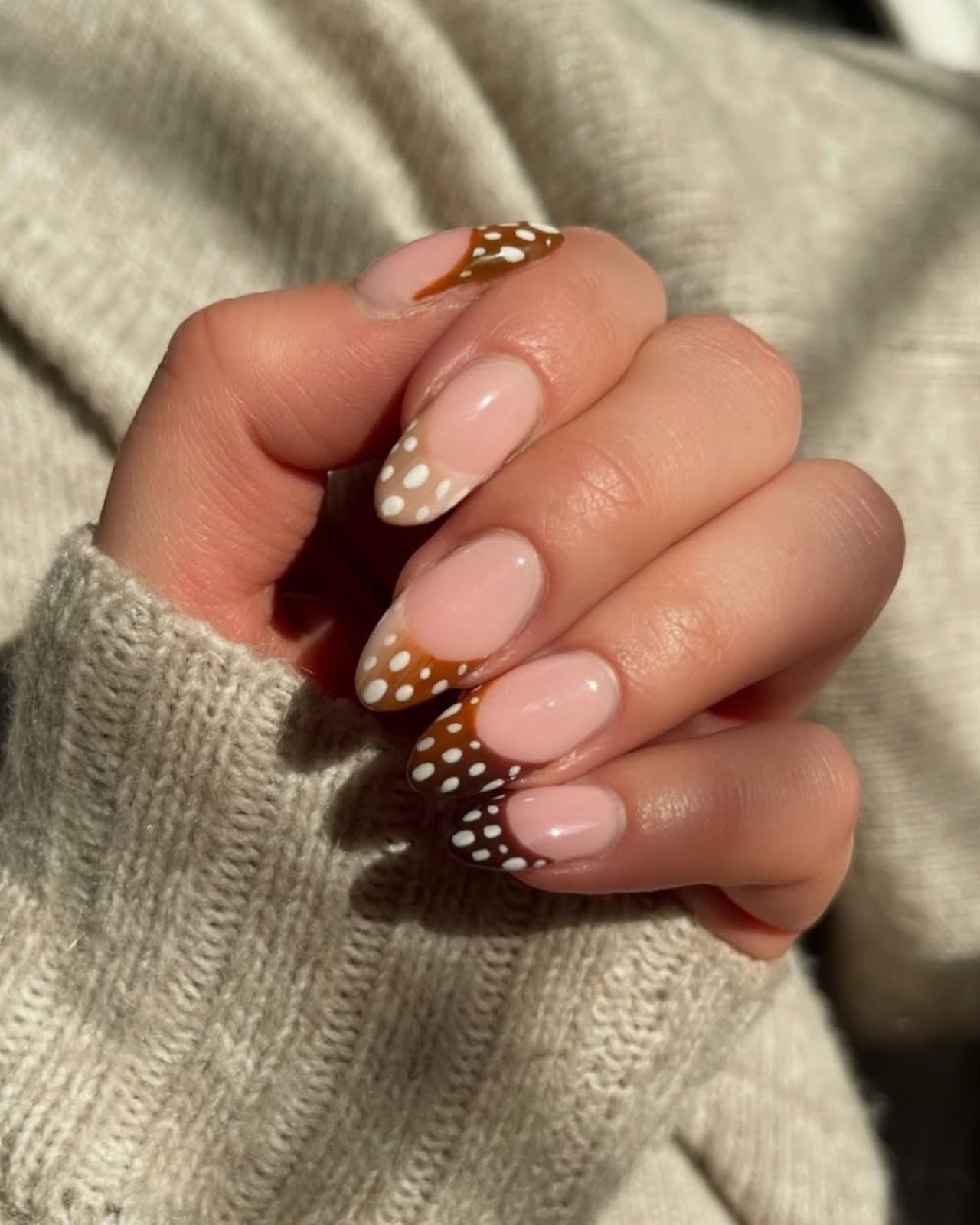 Bambi Print Nails @thenicenailsclub