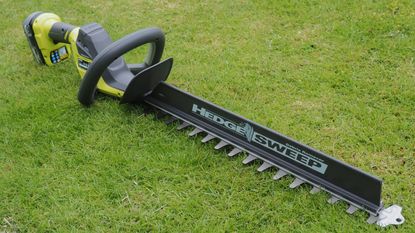 Ryobi 18V ONE cordless 50cm hedge trimmer review Gardeningetc