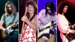 [L-R] David Gilmour, Eddie Van Halen, St. Vincent and Brian May