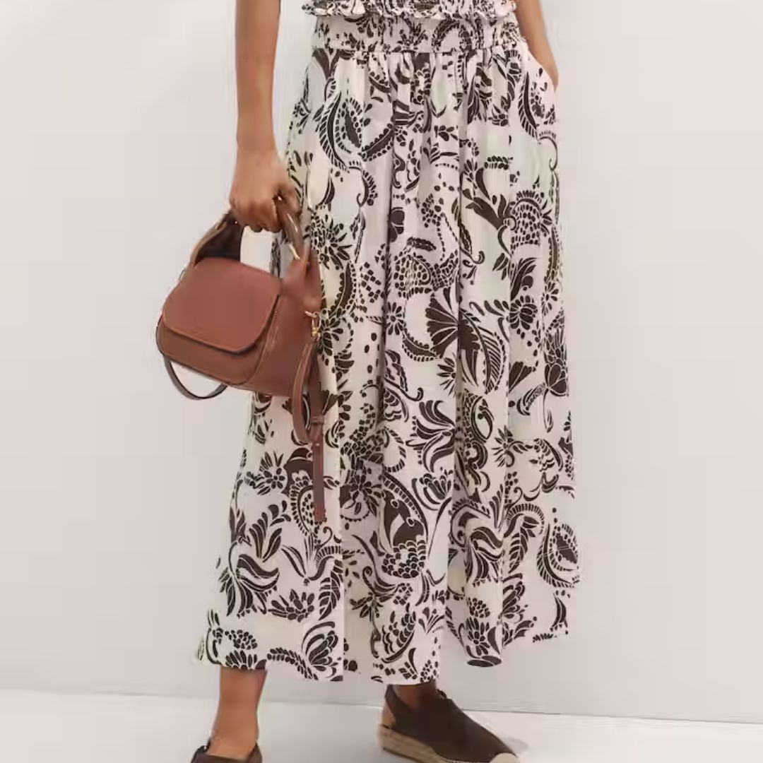 ME+EM Tiered Maxi Skirt