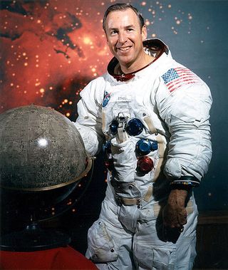 Jim Lovell, commander of the Apollo 13 mission, flew into space four times.
