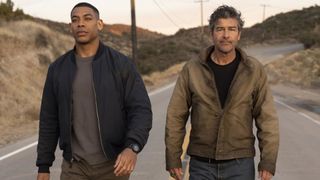 Aaron Pierre and Kyle Chandler in "Lanterns"
