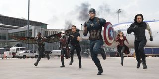 Steve Rogers and crew in Captain America: Civil War