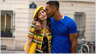 Emily in Paris. (L to R) Lily Collins as Emily, Lucien Laviscount as Alfie in episode 209 of Emily in Paris