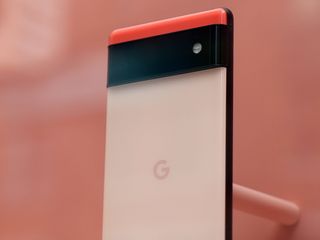 Google Pixel 6 Coming Soon Nyc Display Unit Orange Close