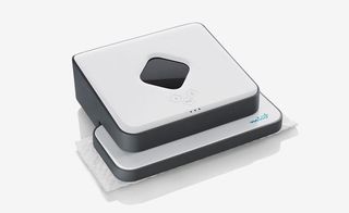 The Mint Cleaner is a neat robotic device which independently vacuums, polishes and mops hard surface floors.