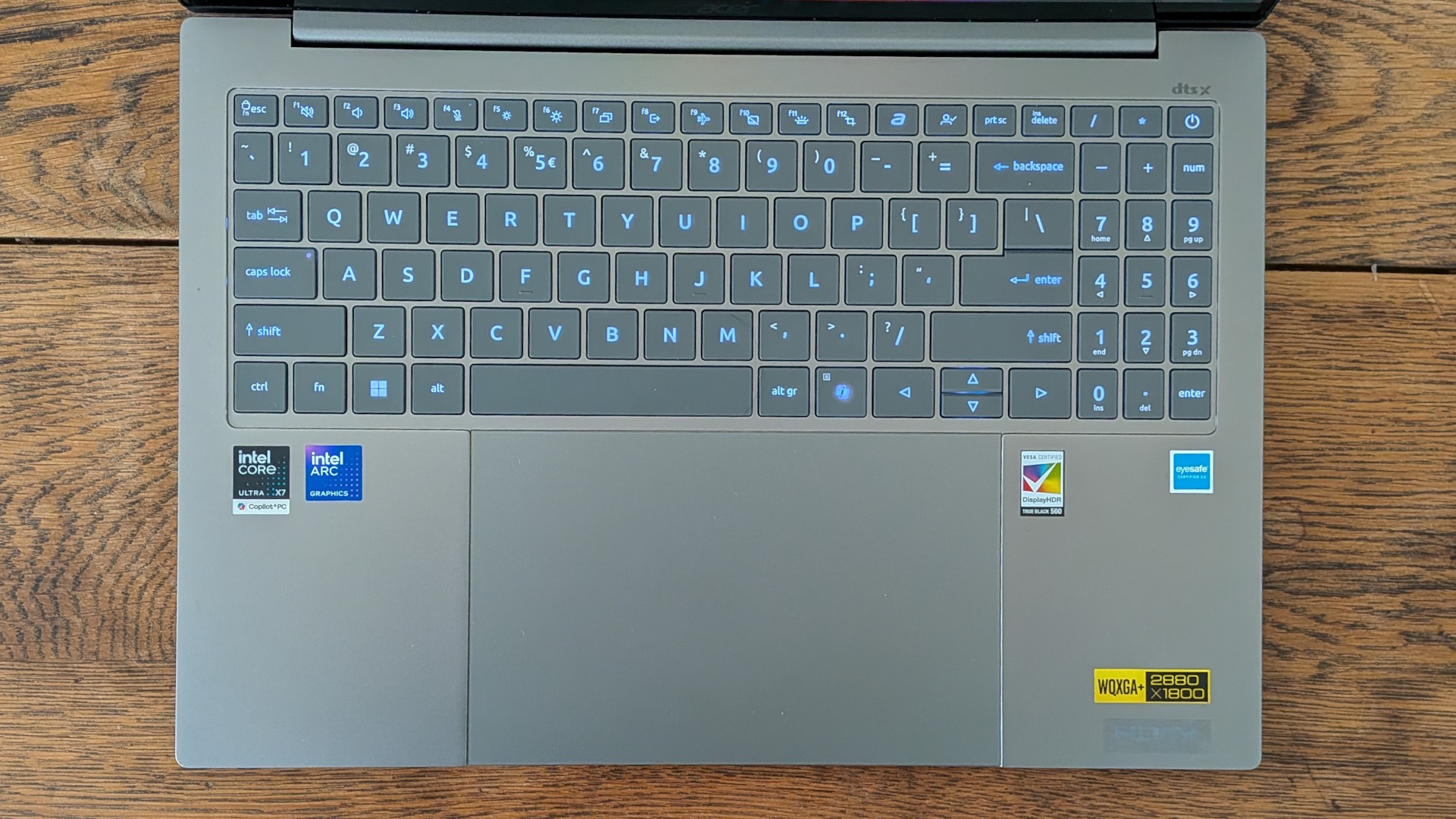 The Acer Swift 16 AI (2026) on a desk