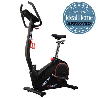 Viavito Satori exercise bike with Ideal Home Approved logo.