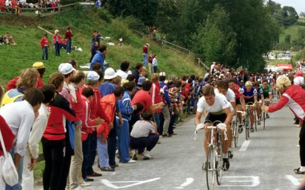 Phil Anderson racing for Australia in 1983
