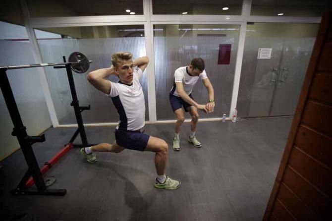 Marcel Kittel and Albert Timmer (Argos Shimano)
