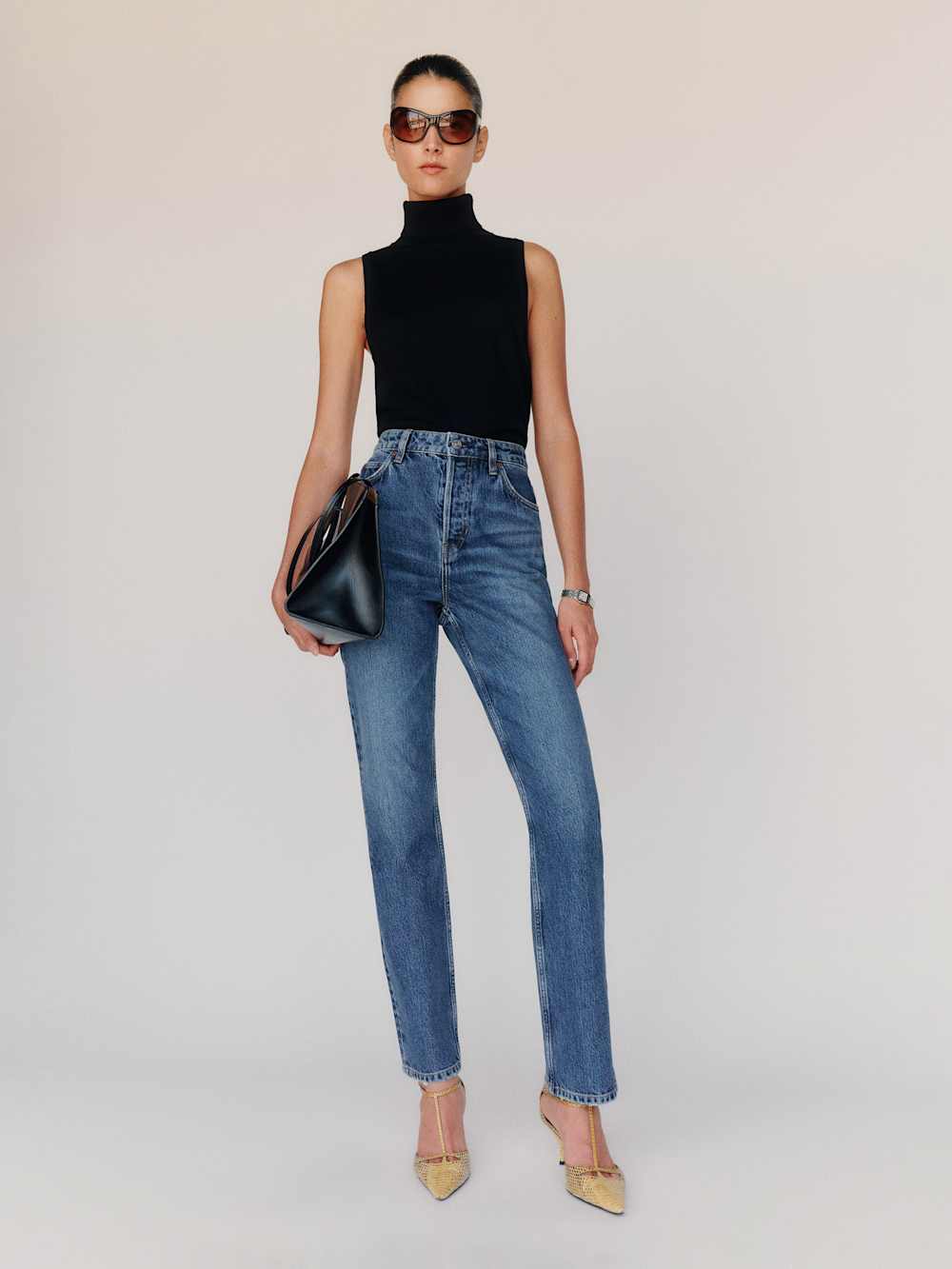 Cynthia High Rise Straight Jeans