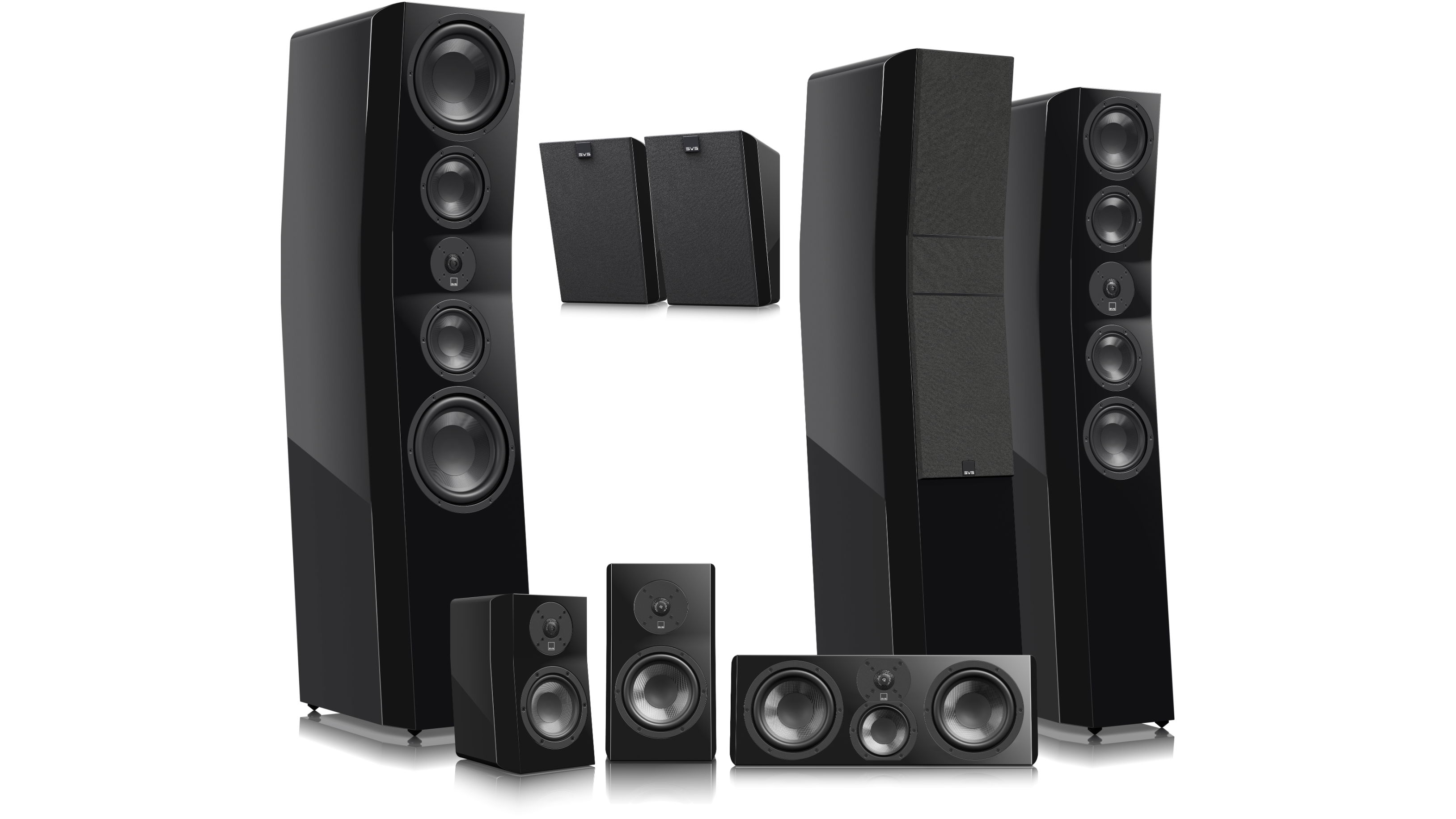 SVS Ultra Evolution speaker range in black finish