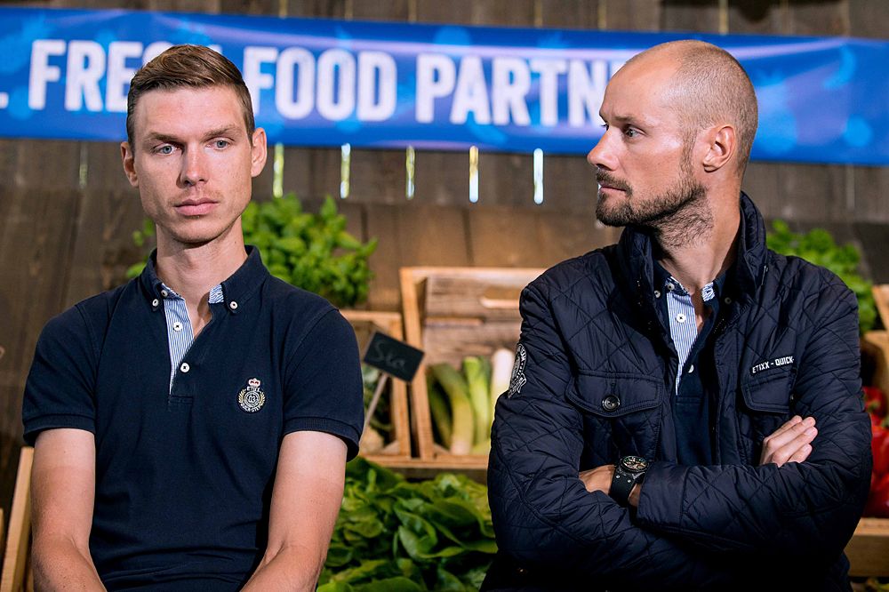 Tony Martin and Tom Boonen join the team press conference