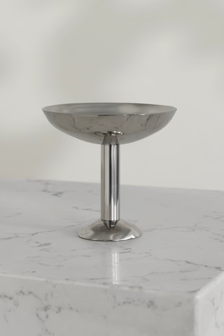 Louise Roe Polished stainless steel champagne coupe