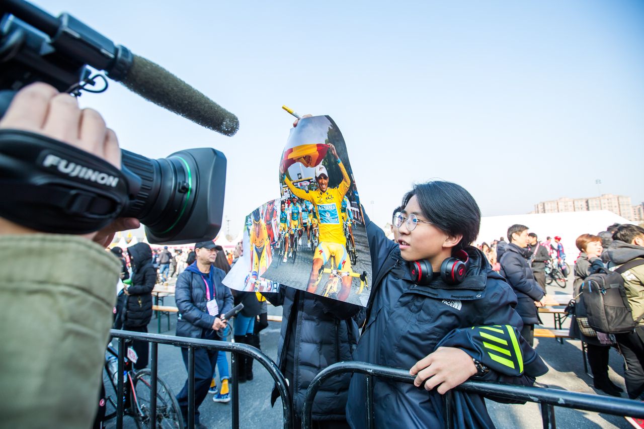 The Alberto Contador fans were out in force at the 2019 Ride Like a Pro event in Shanghai, China