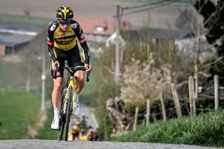 Wout van Aert (Jumbo-Visma) training for the Tour of Flanders
