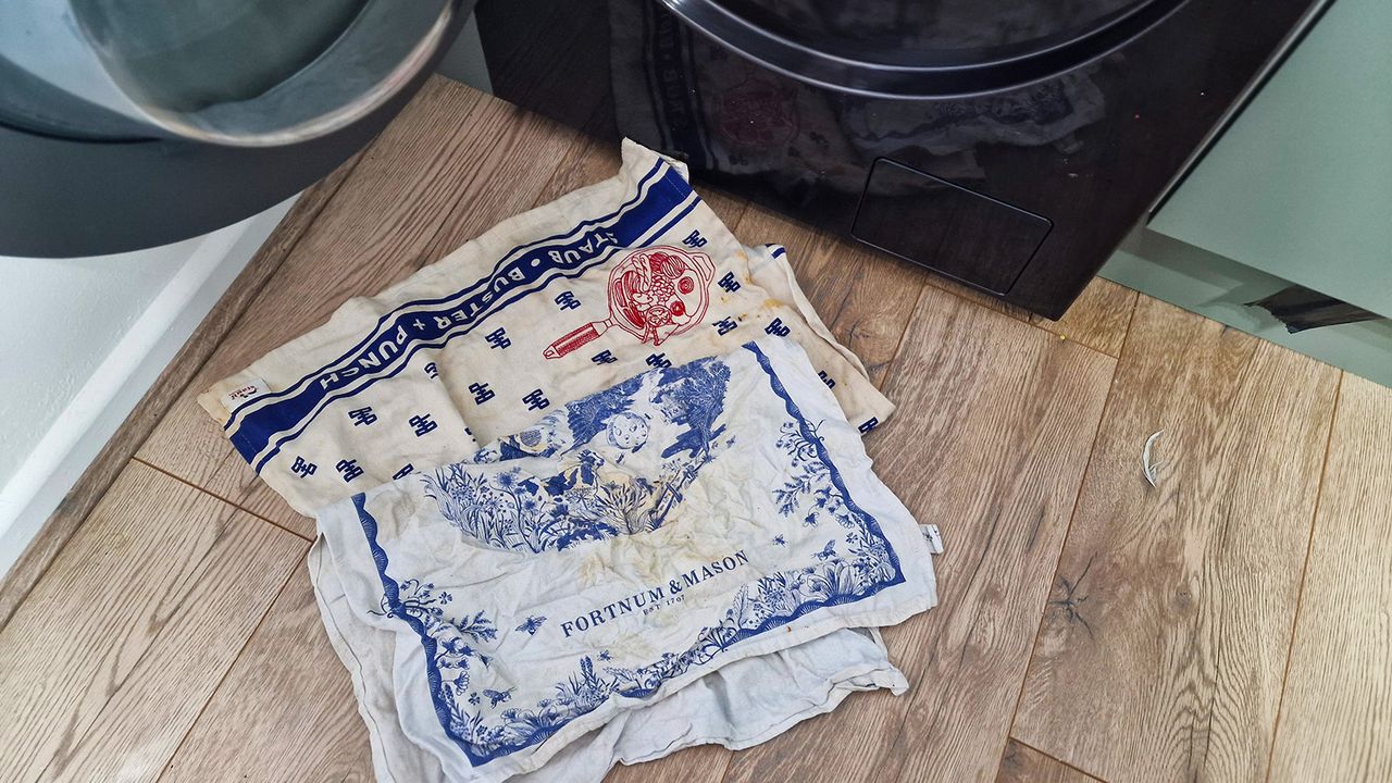 Samsung series 8 before cleaning dishcloths