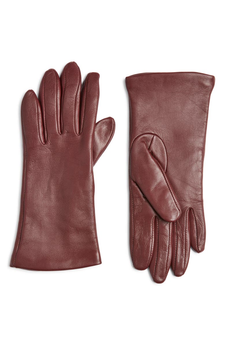Cashmere Lined Leather Touchscreen Gloves