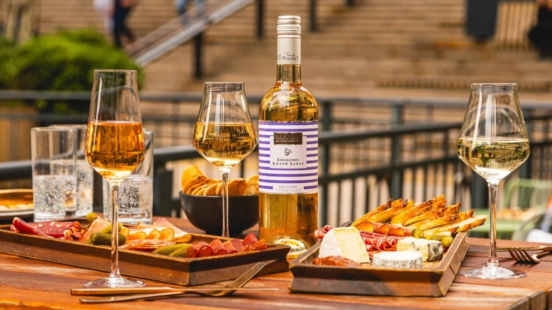Wine glasses from Humble Grape.